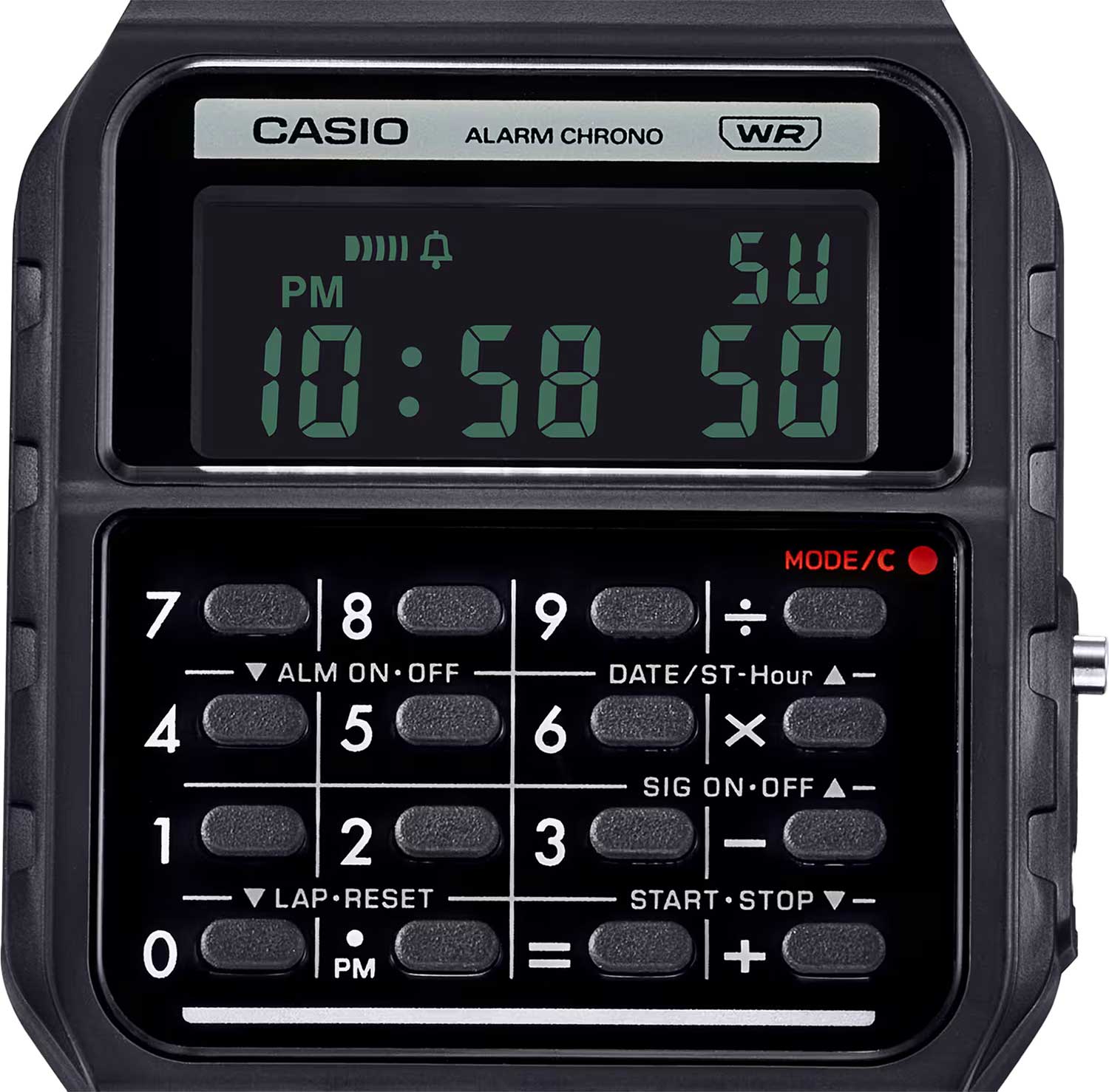 Японские наручные часы Casio Vintage CA-53WB-1B с хронографом