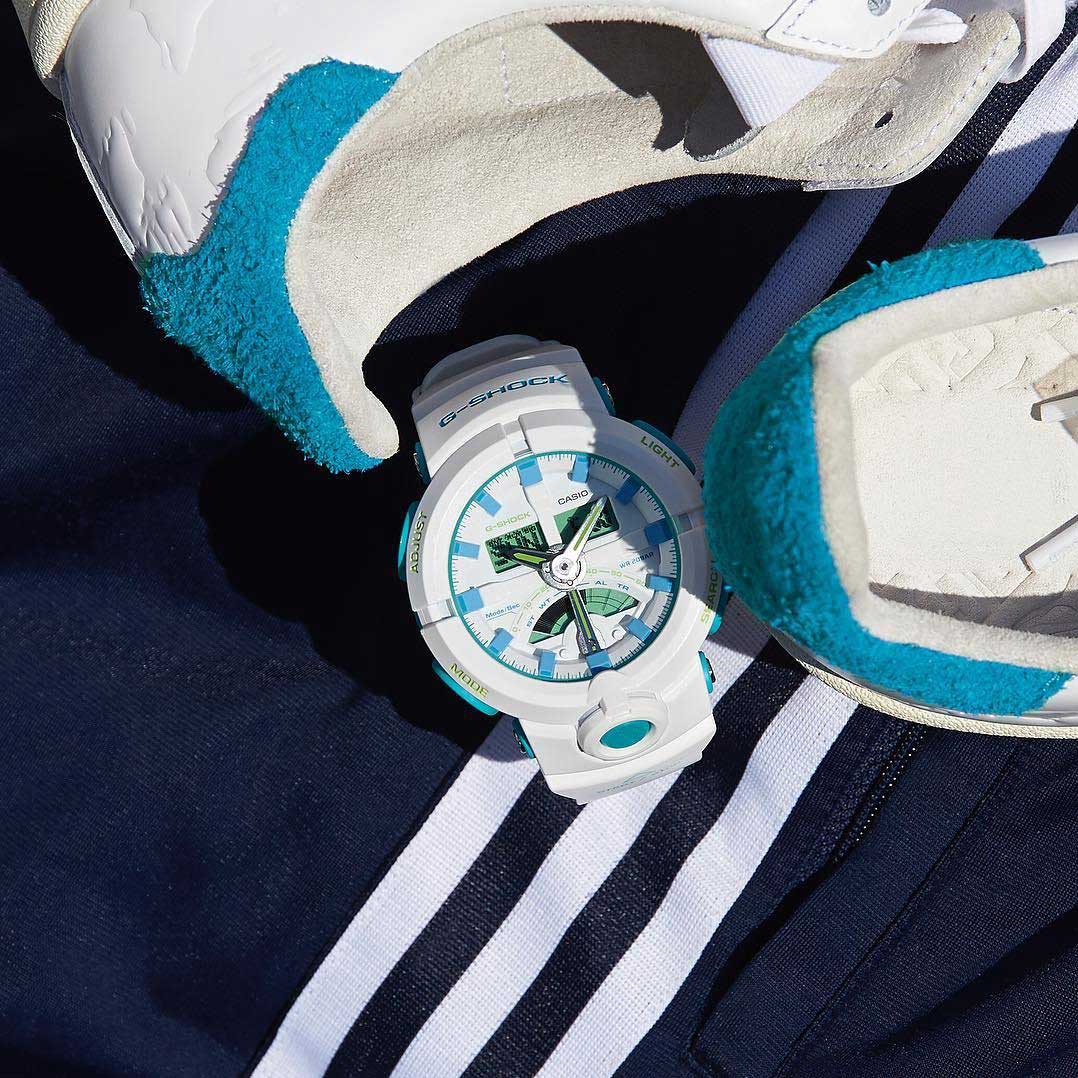 Японские наручные часы Casio G-SHOCK GA-500WG-7A с хронографом