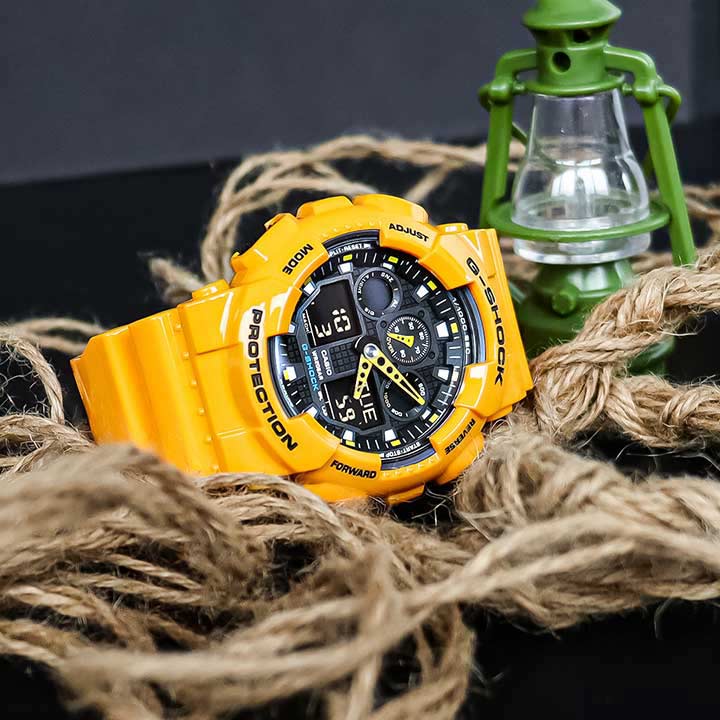 Японские наручные часы Casio G-SHOCK GA-100A-9A с хронографом