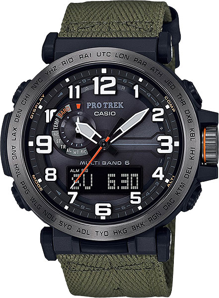 Японские наручные часы Casio Pro Trek PRW-6600YB-3E с хронографом