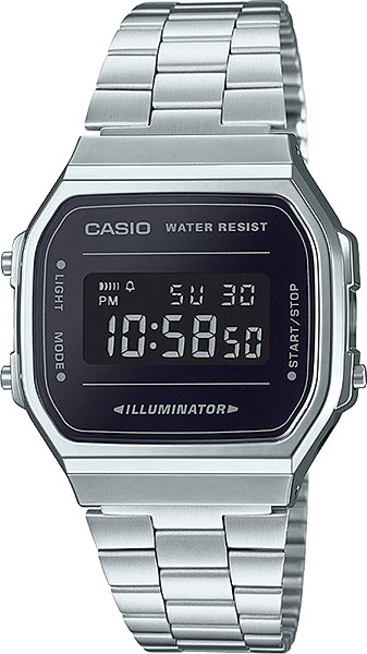 Японские наручные часы Casio Vintage A-168WEM-1E с хронографом