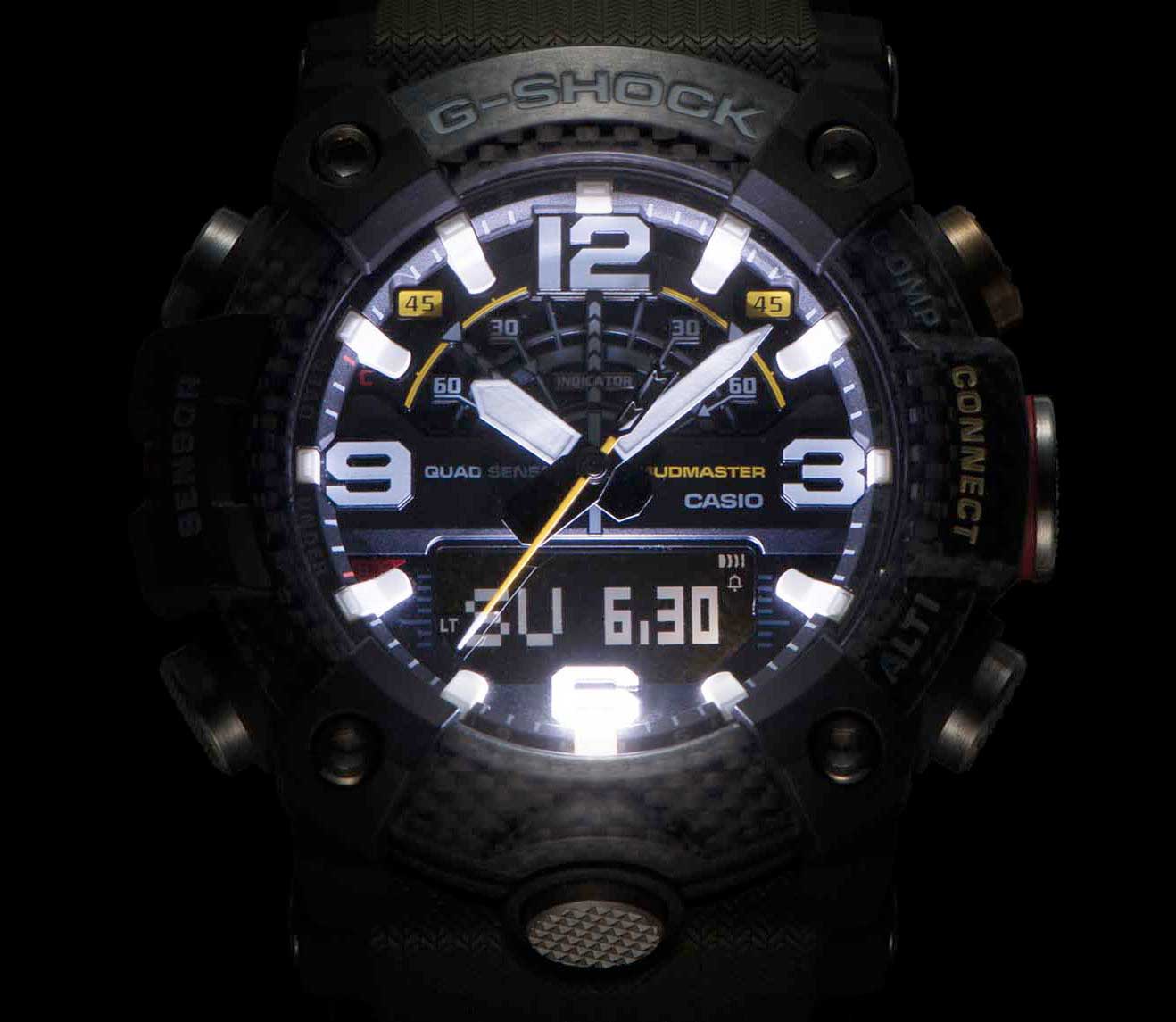 Японские спортивные наручные часы Casio G-SHOCK GG-B100-1AER с хронографом