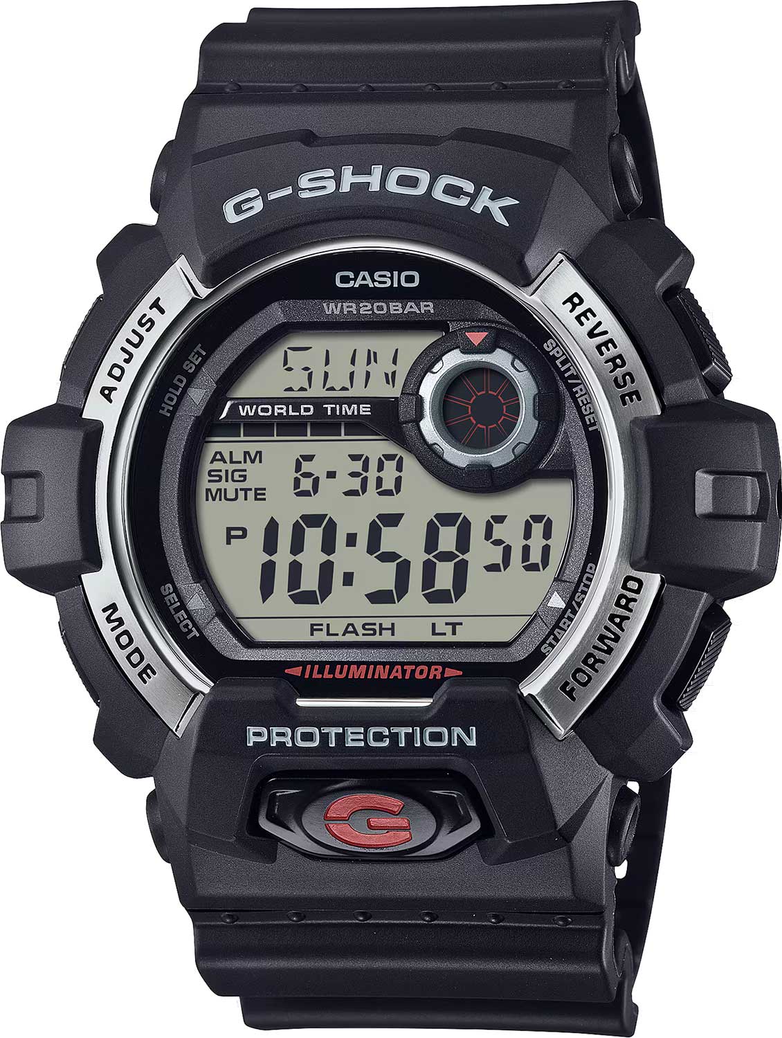 Японские наручные часы Casio G-SHOCK G-8900S-1 с хронографом