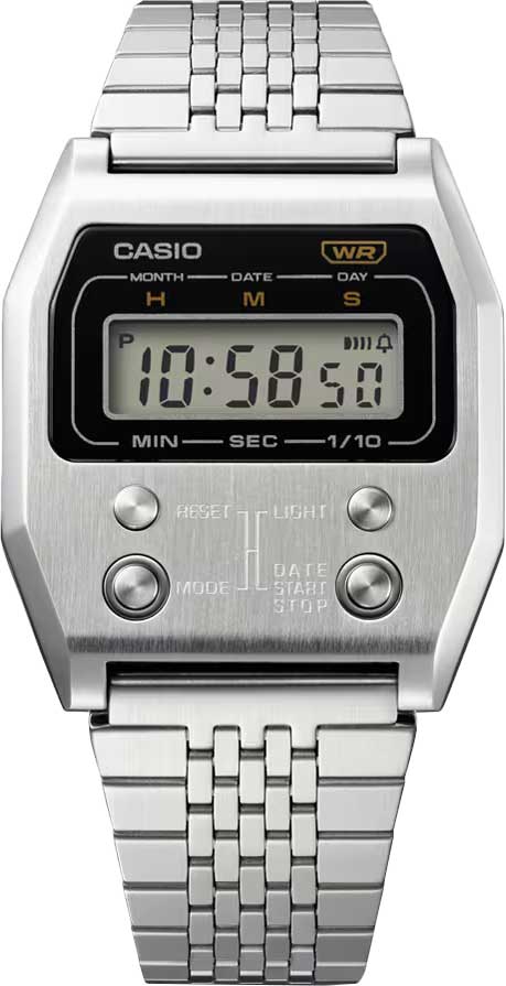 Японские наручные часы Casio Vintage A1100D-1 с хронографом