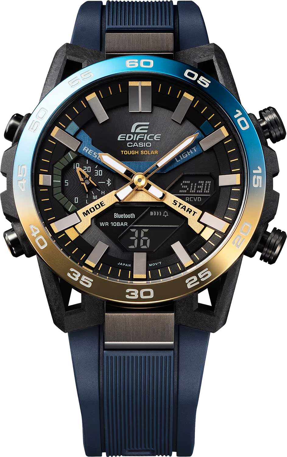 Японские наручные часы Casio Edifice ECB-2000NP-1A с хронографом