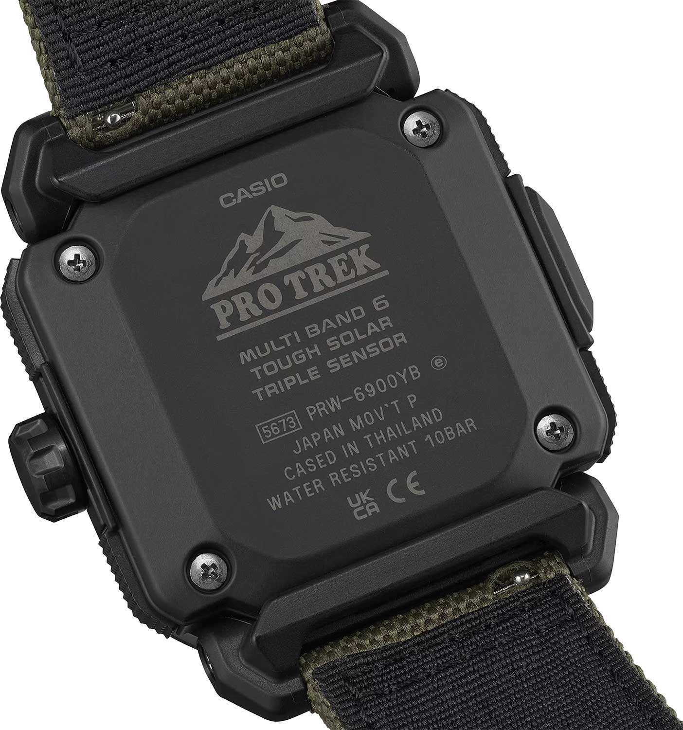 Японские наручные часы Casio Pro Trek PRW-6900YB-3 с хронографом