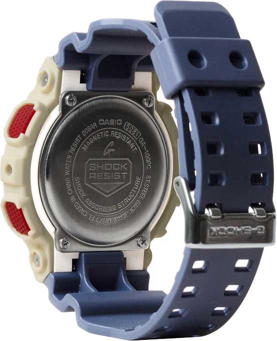 Японские наручные часы CASIO G-SHOCK GA-100PC-7A2