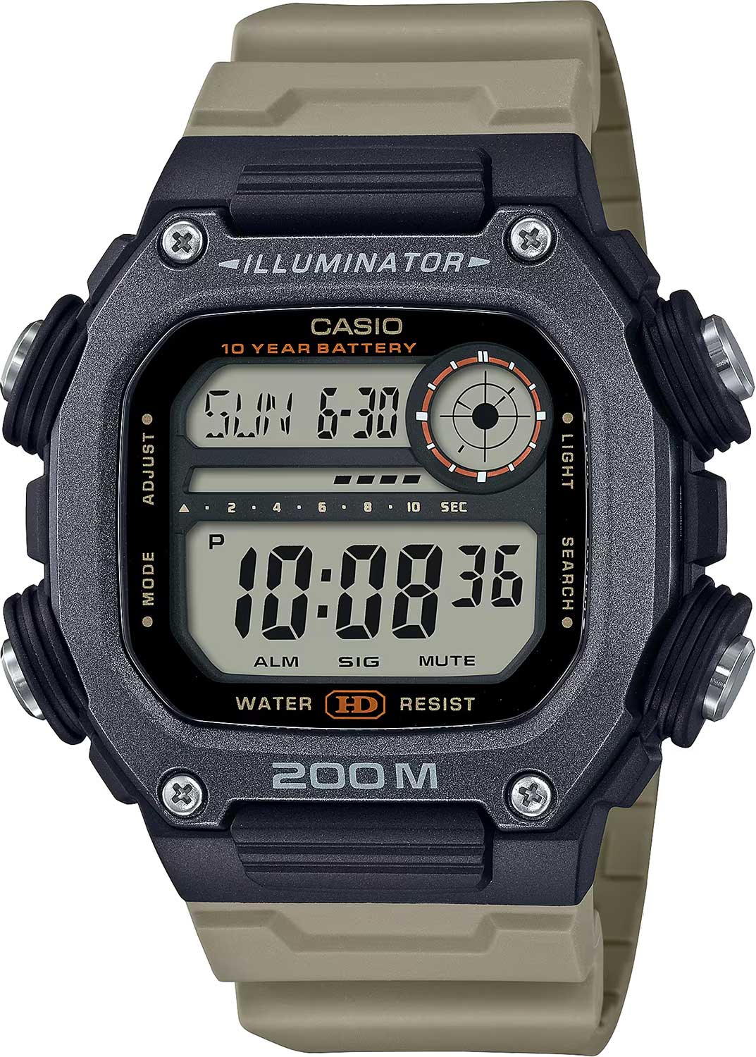 Японские наручные часы Casio Collection DW-291HX-5A с хронографом