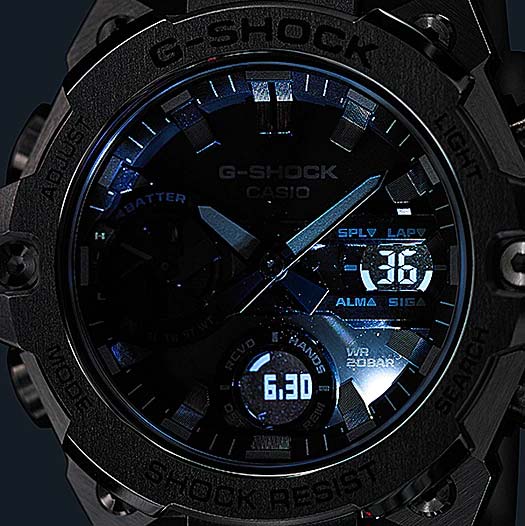 Японские наручные часы Casio G-SHOCK GST-B400D-1AER с хронографом