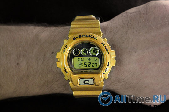 Японские наручные часы Casio G-SHOCK DW-6900GD-9E с хронографом