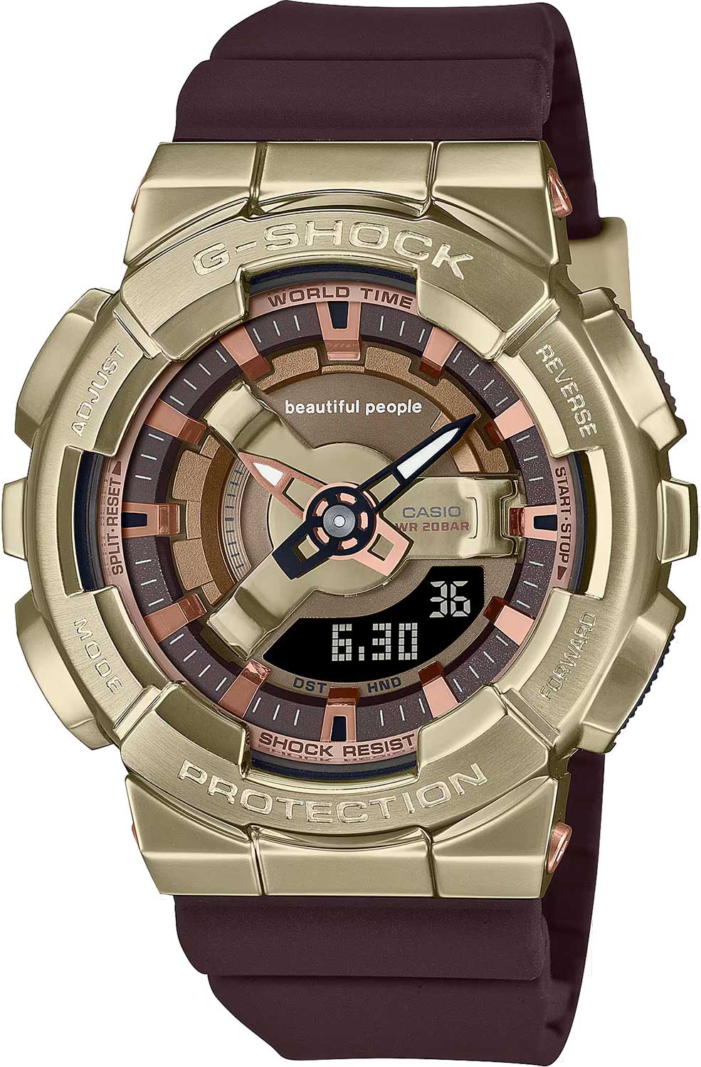 Японские наручные часы Casio G-SHOCK GM-S110BP-5A с хронографом