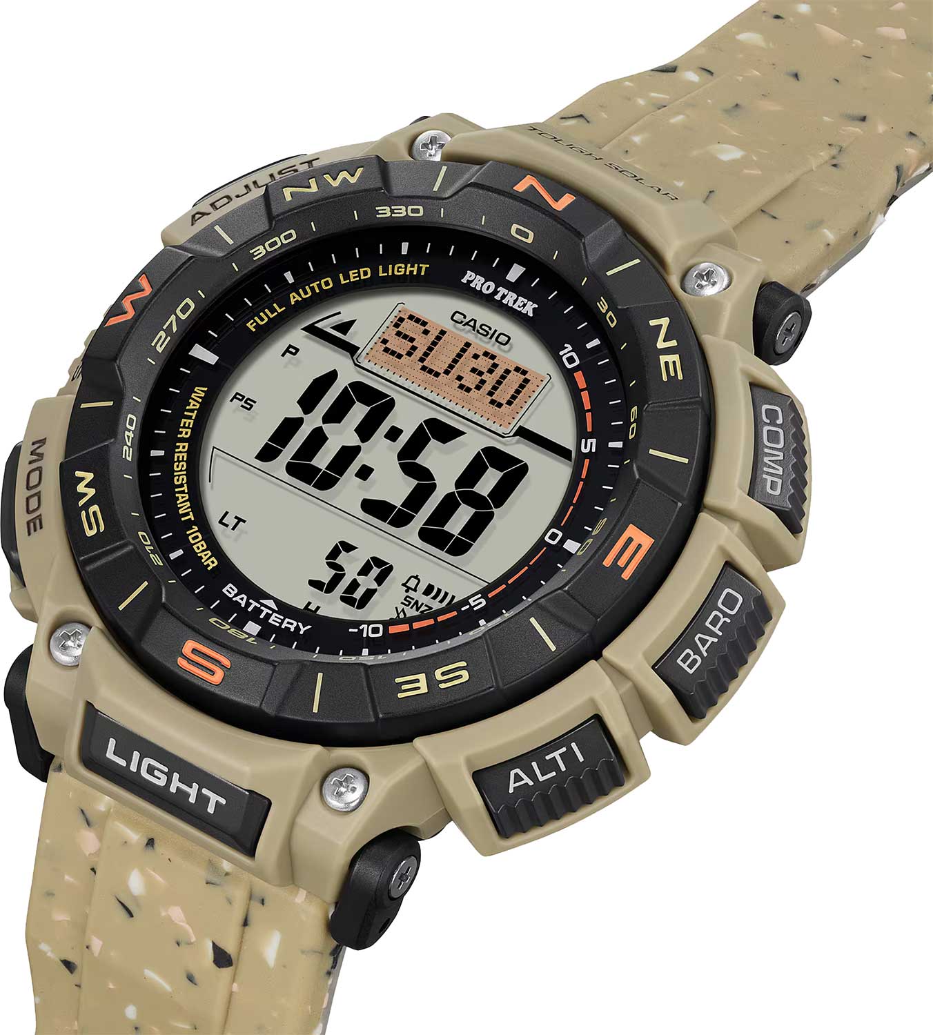 Японские наручные часы Casio Pro Trek PRG-340SC-5 с хронографом