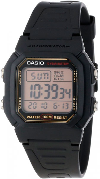 Японские наручные часы Casio Collection W-800HG-9A с хронографом