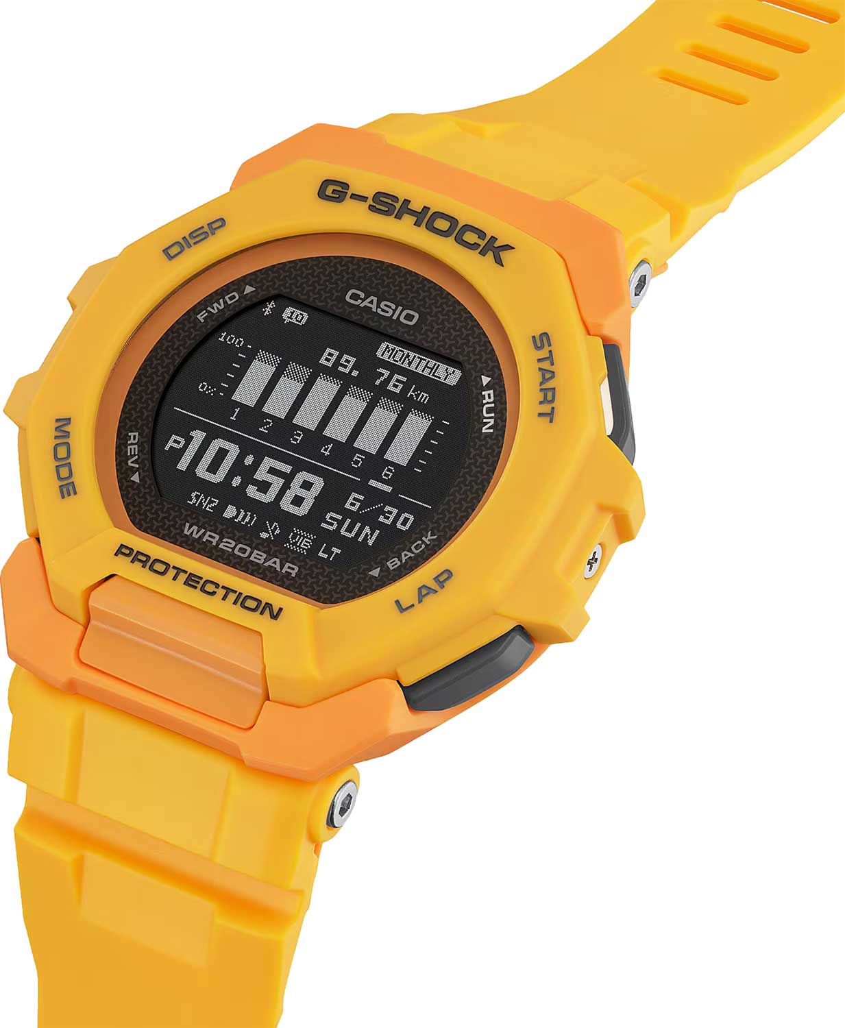 Японские спортивные наручные часы Casio G-SHOCK GBD-300-9 с хронографом