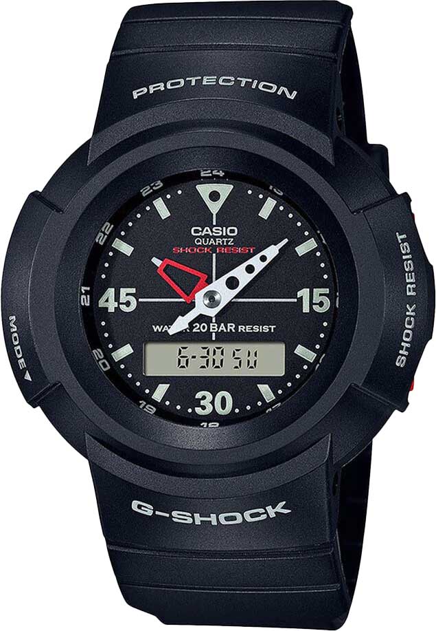 Японские наручные часы Casio G-SHOCK AW-500E-1E с хронографом