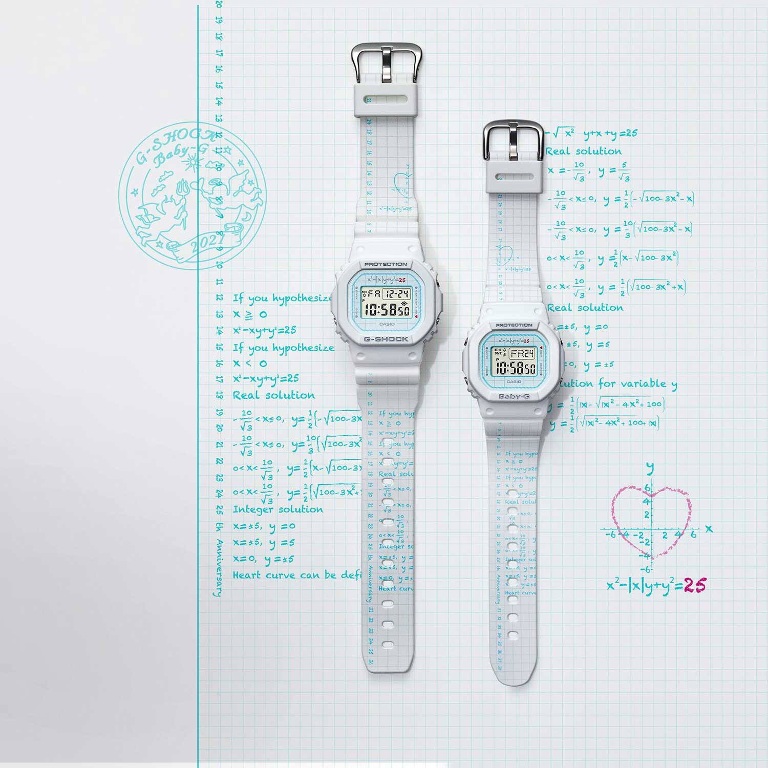 Набор парных часов Casio G-Shock & Baby-G LOV-21B-7