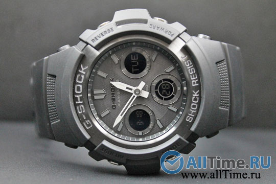 Японские наручные часы Casio G-SHOCK AWG-M100B-1A с хронографом
