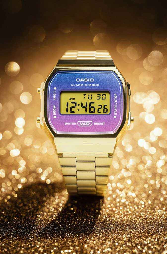 Японские наручные часы Casio Vintage A168WERG-2A с хронографом