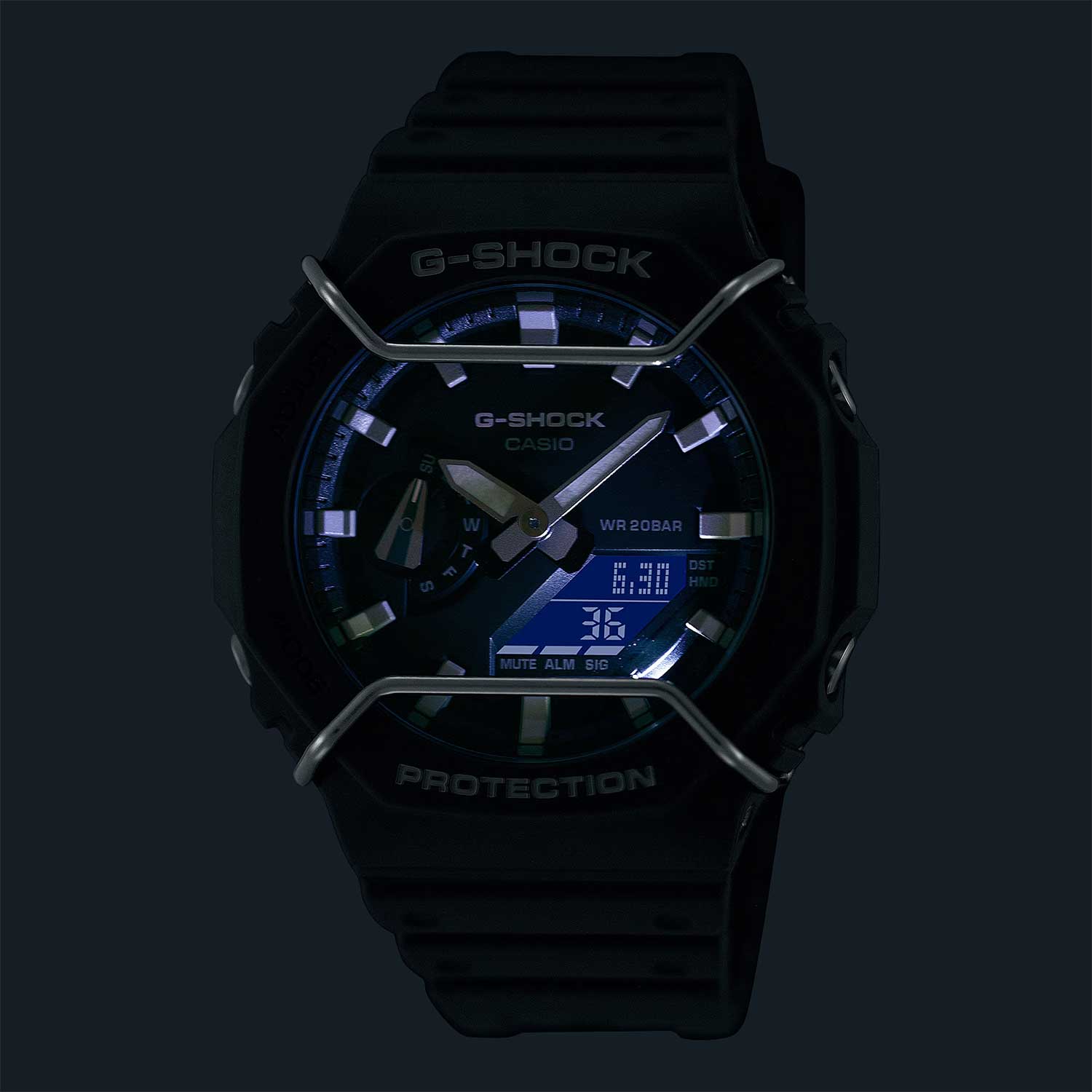 Японские наручные часы Casio G-SHOCK GA-2100PTS-8A с хронографом