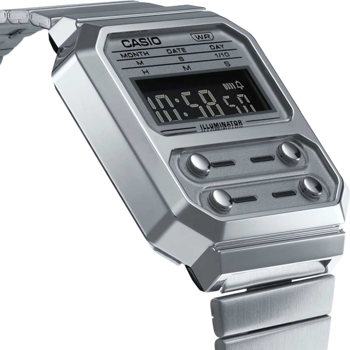 Японские наручные часы Casio Vintage A100WE-7B с хронографом