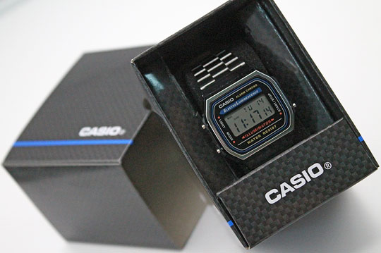 Японские наручные часы Casio Vintage A-168WA-1 с хронографом