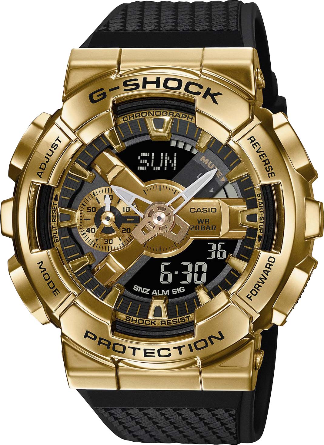 Японские наручные часы Casio G-SHOCK GM-110G-1A9ER с хронографом