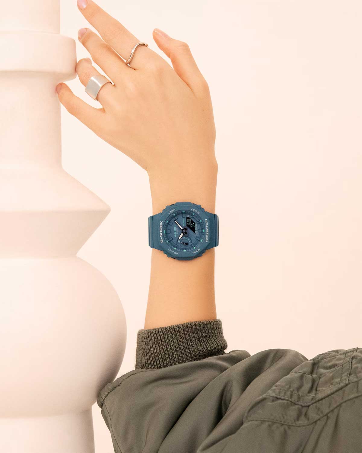 Японские наручные часы Casio G-SHOCK GMA-S2100GA-3A с хронографом