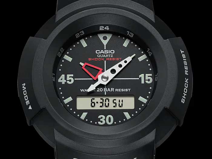 Японские наручные часы Casio G-SHOCK AW-500E-1E с хронографом