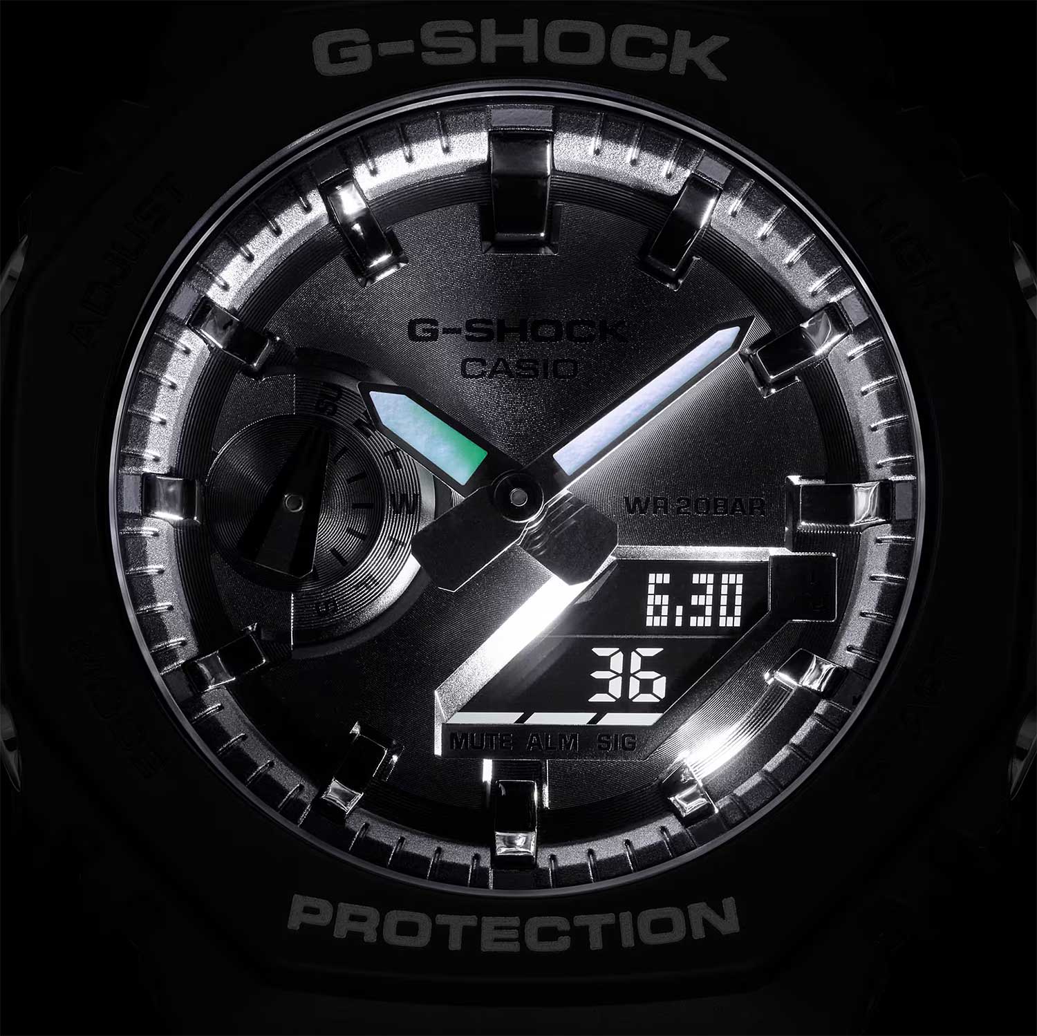 Японские наручные часы Casio G-SHOCK GA-2100SB-1A с хронографом