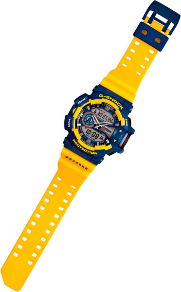 Японские наручные часы Casio G-SHOCK GA-400-9B с хронографом