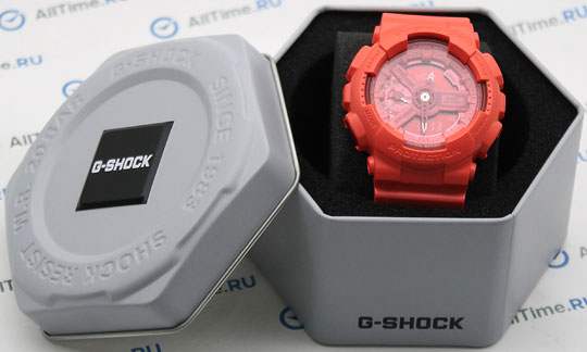 Японские наручные часы Casio G-SHOCK GMA-S110VC-4A с хронографом