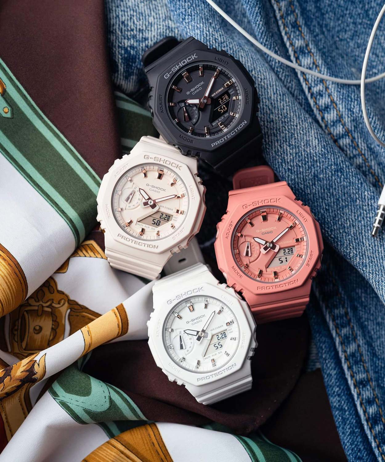 Японские наручные часы Casio G-SHOCK GMA-S2100-1AER с хронографом