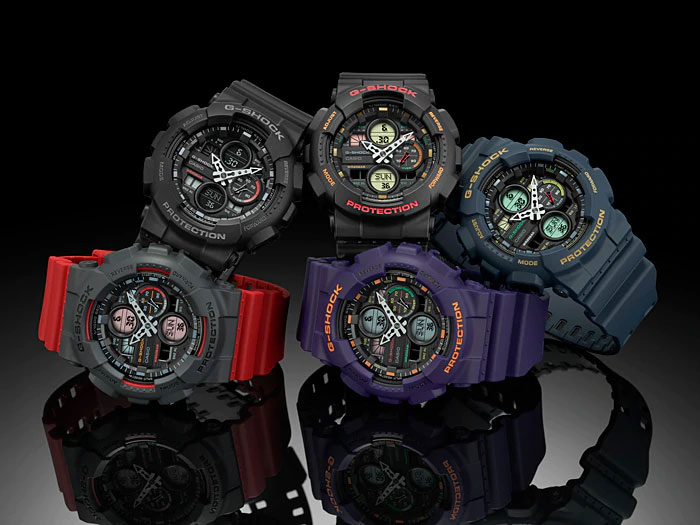 Японские наручные часы Casio G-SHOCK GA-140-1A4ER с хронографом