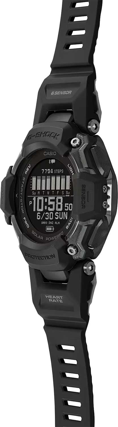 Японские умные часы Casio G-SHOCK GBD-H2000-1B с хронографом