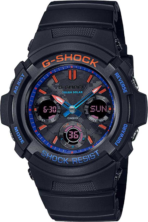 Японские наручные часы Casio G-SHOCK AWR-M100SCT-1A с хронографом