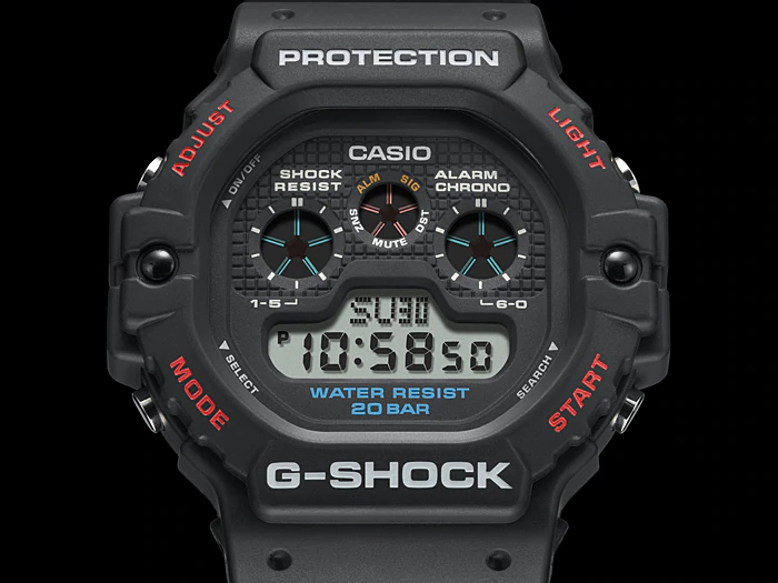 Японские наручные часы Casio G-SHOCK DW-5900-1E с хронографом