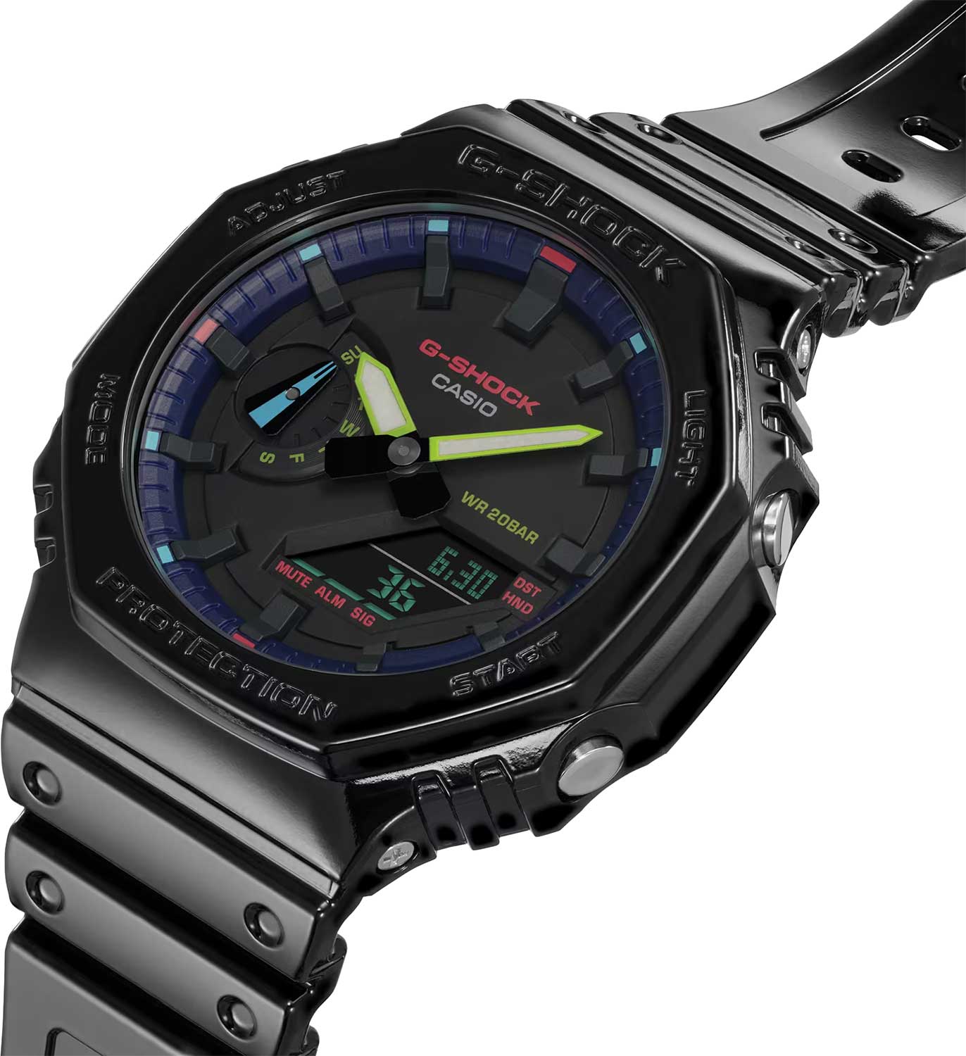 Японские наручные часы CASIO G-SHOCK GA-2100RGB-1A