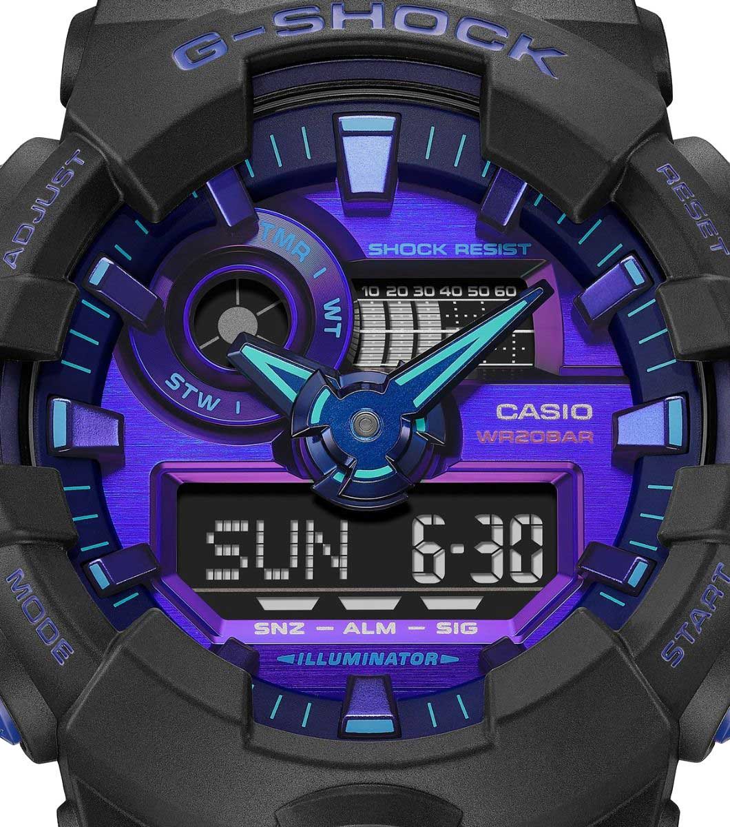 Японские наручные часы Casio G-SHOCK GA-700VB-1AER с хронографом