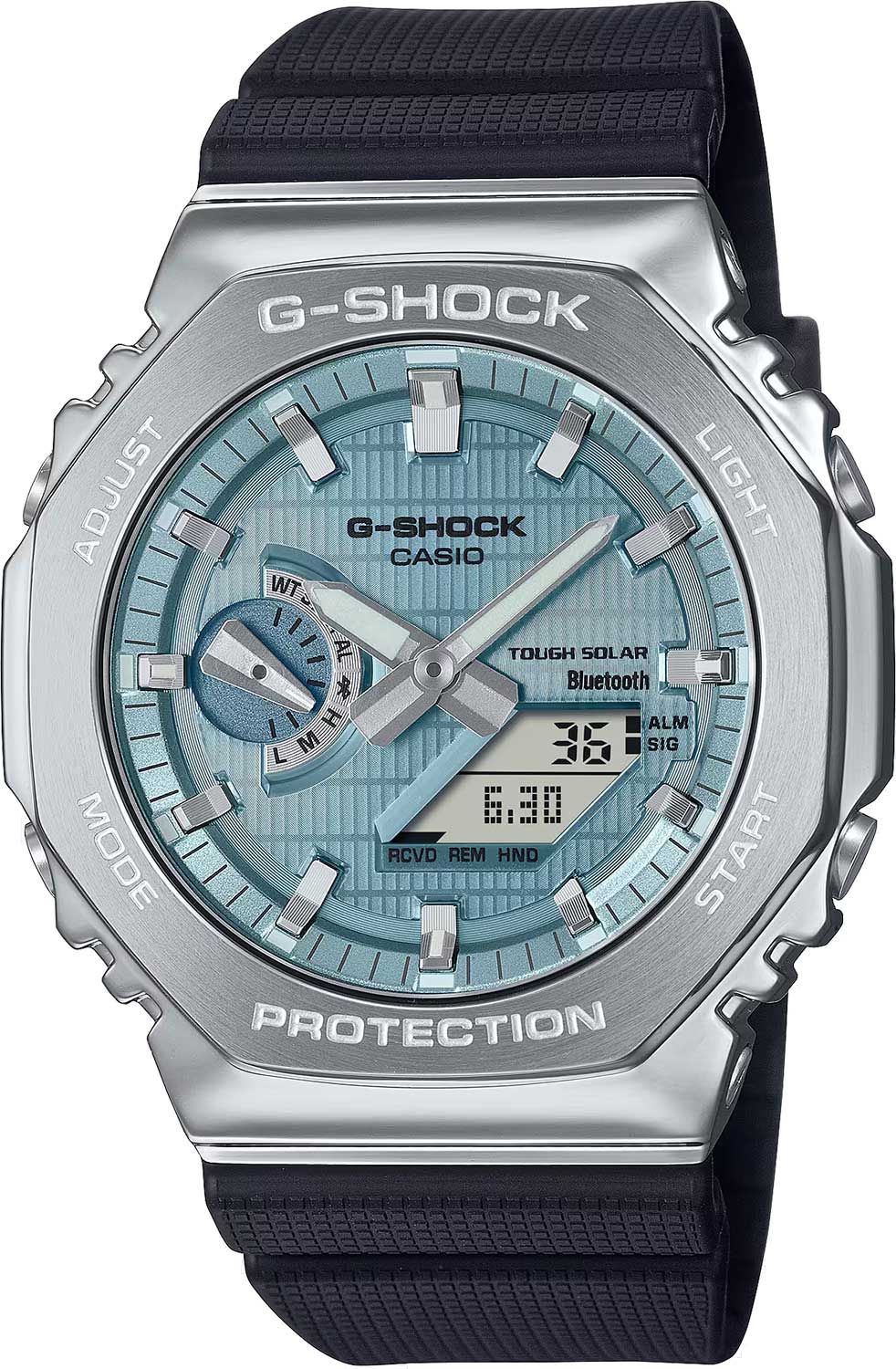 Японские наручные часы Casio G-SHOCK GBM-2100A-1A2 с хронографом