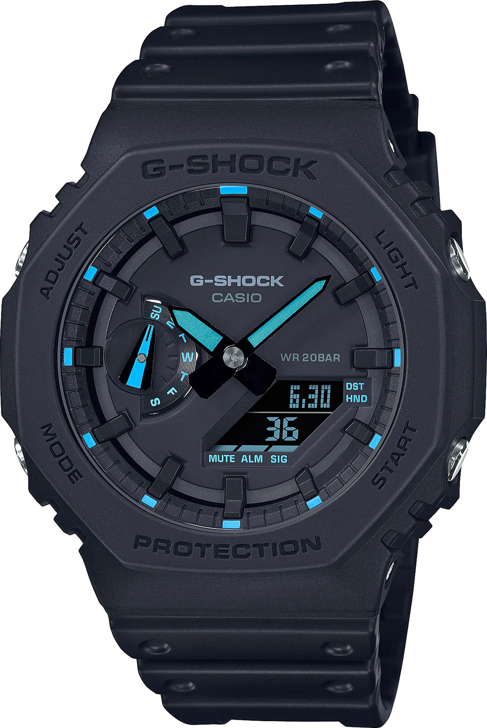 Японские наручные часы Casio G-SHOCK GA-2100-1A2ER с хронографом