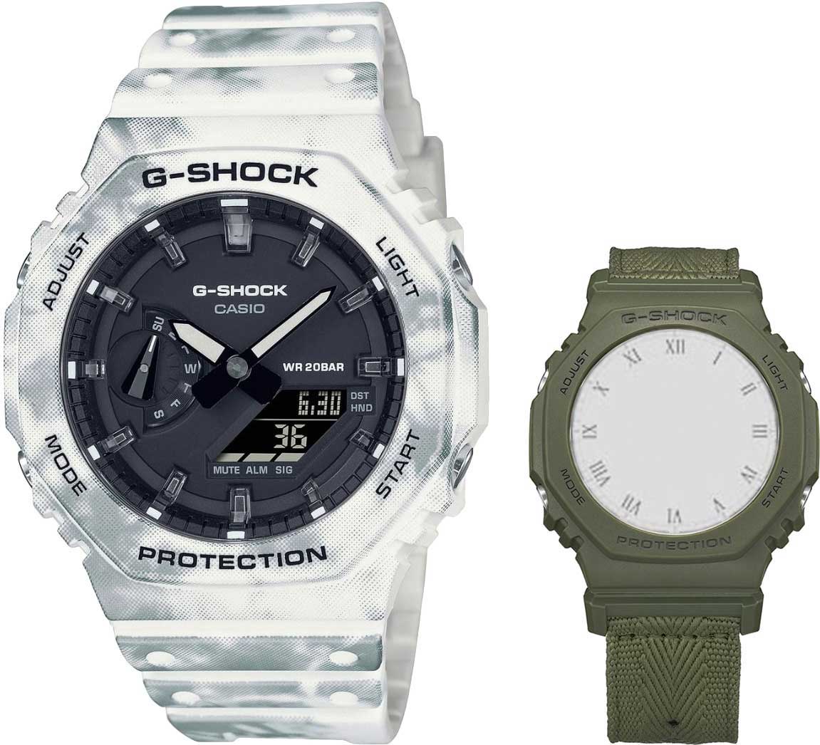 Японские наручные часы Casio G-SHOCK GAE-2100GC-7AER с хронографом