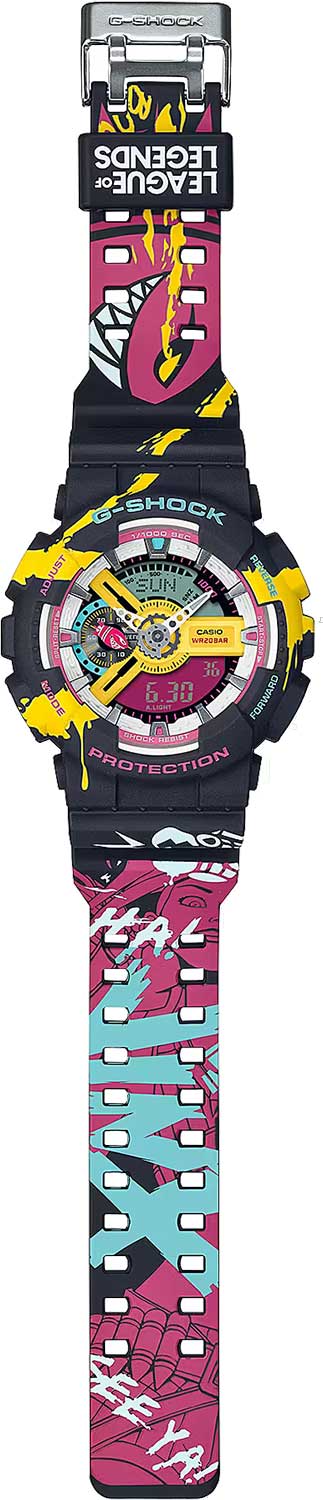 Японские наручные часы Casio G-SHOCK GA-110LL-1A с хронографом