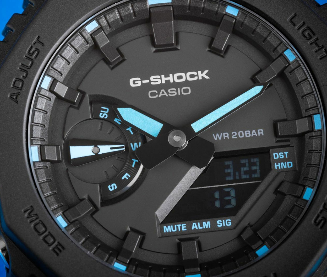 Японские наручные часы Casio G-SHOCK GA-2100-1A2ER с хронографом