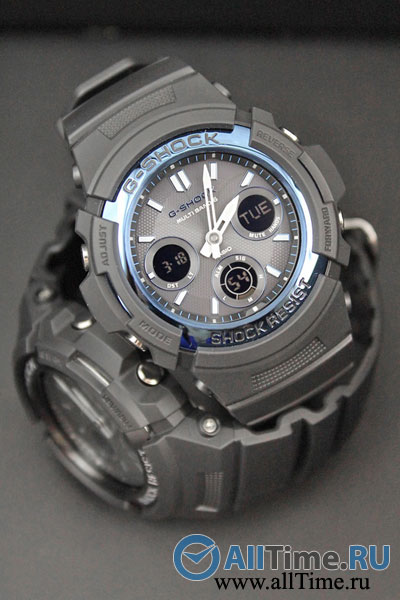 Японские наручные часы Casio G-SHOCK AWG-M100A-1A с хронографом