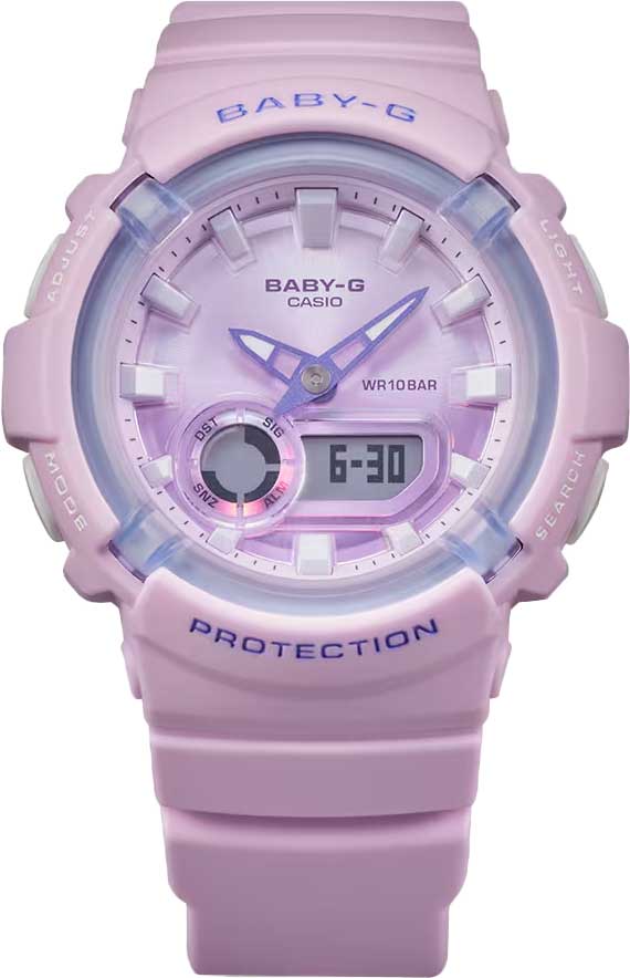 Японские наручные часы Casio Baby-G BGA-280DR-4A с хронографом