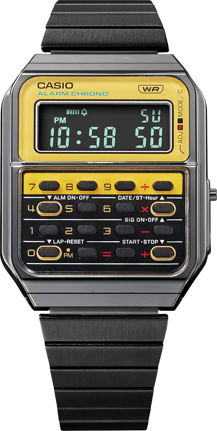 Японские наручные часы Casio Vintage CA-500WEGG-9B с хронографом