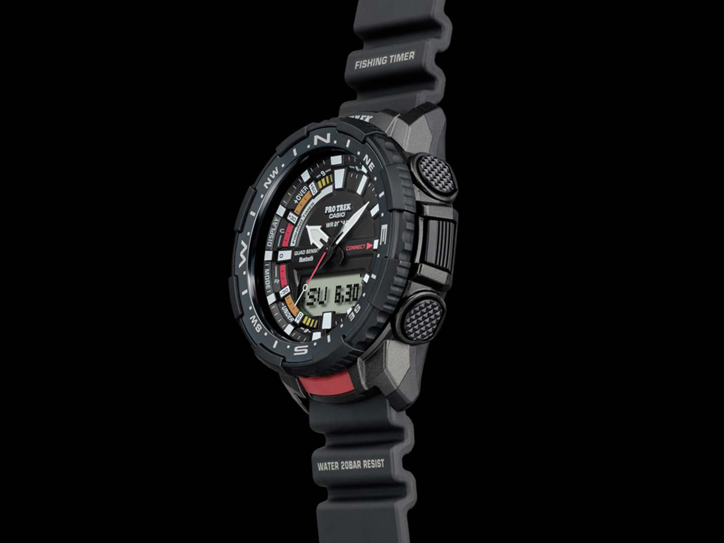 Японские спортивные наручные часы Casio Pro Trek PRT-B70-1ER с хронографом