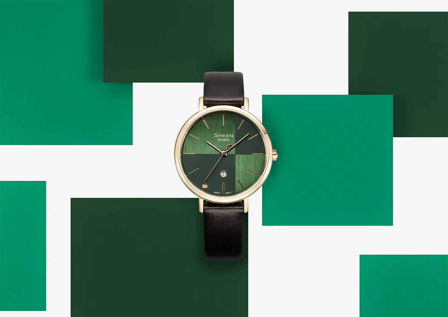 Японские наручные часы Casio Sheen SHE-4547GL-3A