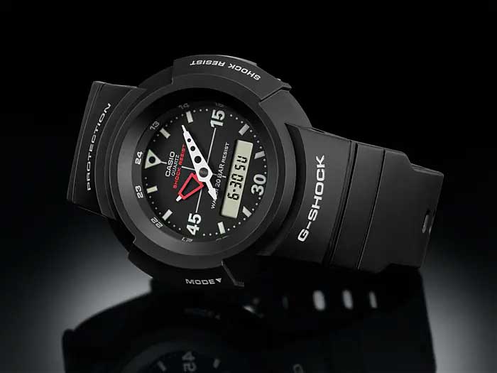 Японские наручные часы Casio G-SHOCK AW-500E-1E с хронографом