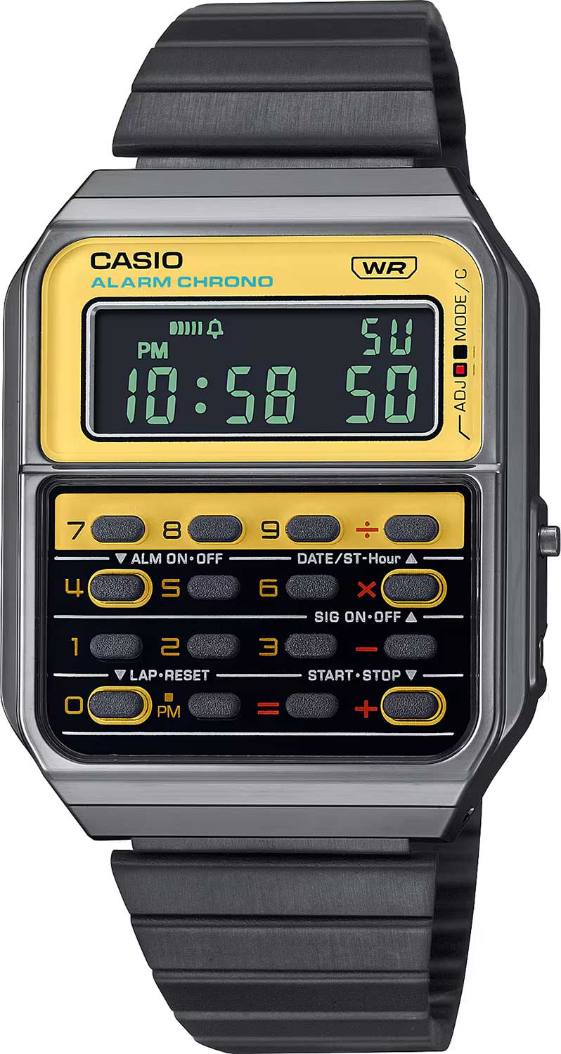 Японские наручные часы Casio Vintage CA-500WEGG-9B с хронографом